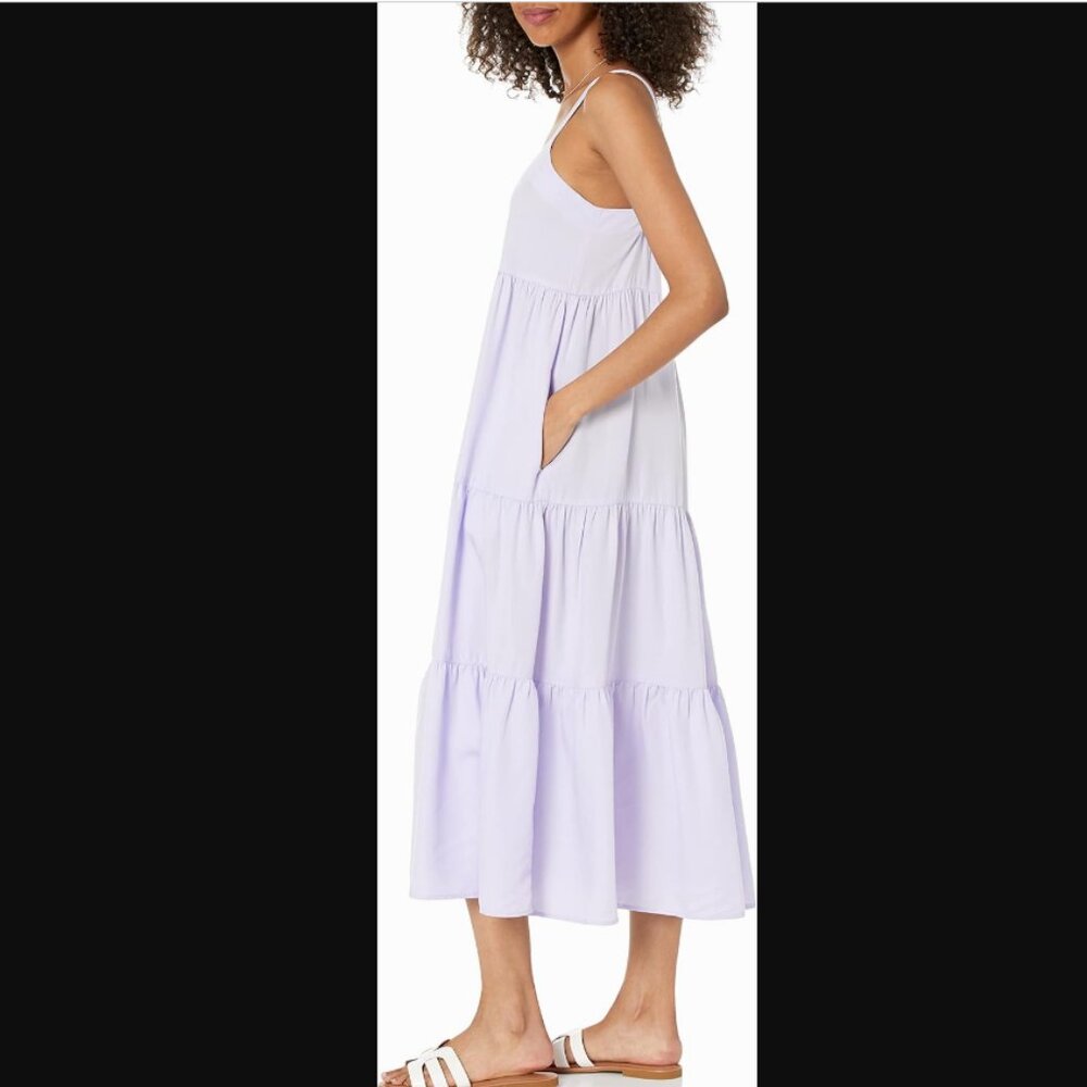 NWT The Drop Tiered Britt Maxi Dress with Pockets, size Medium